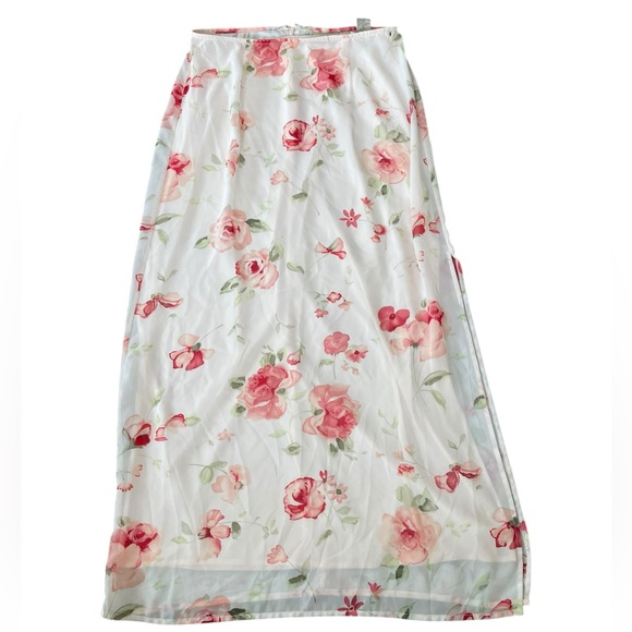 Compagnie Internationale Express Vintage 90s Witchy Whimsical Floral Maxi Skirt - Picture 1 of 5